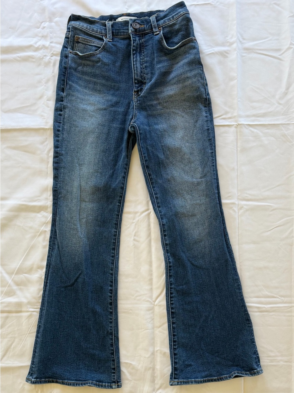 Moussy Dark Blue Flared Jeans